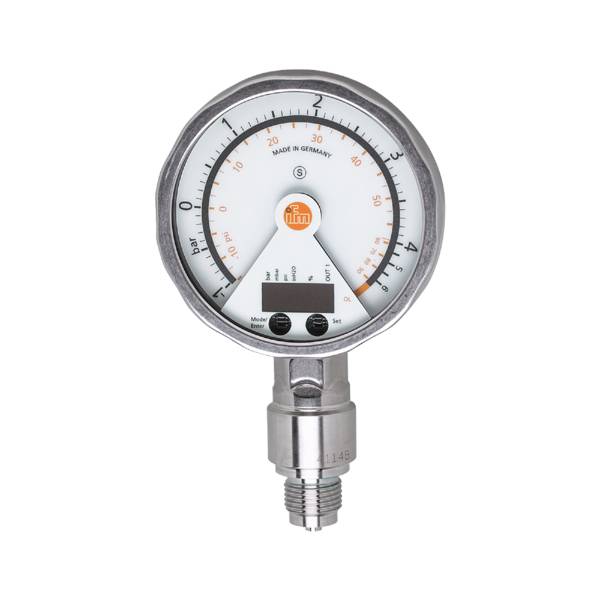 ifm Electronic Sensore di pressione 1 pz. PG2455 -14.5 psi fino a 58 psi M12 1 NC, 1 NA, Analogico