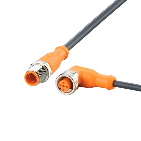 ifm Electronic EVC403 Linea di collegamento M12 Spina dritta, Presa angolata 8 m Numero di poli: 4, 5 1 pz.