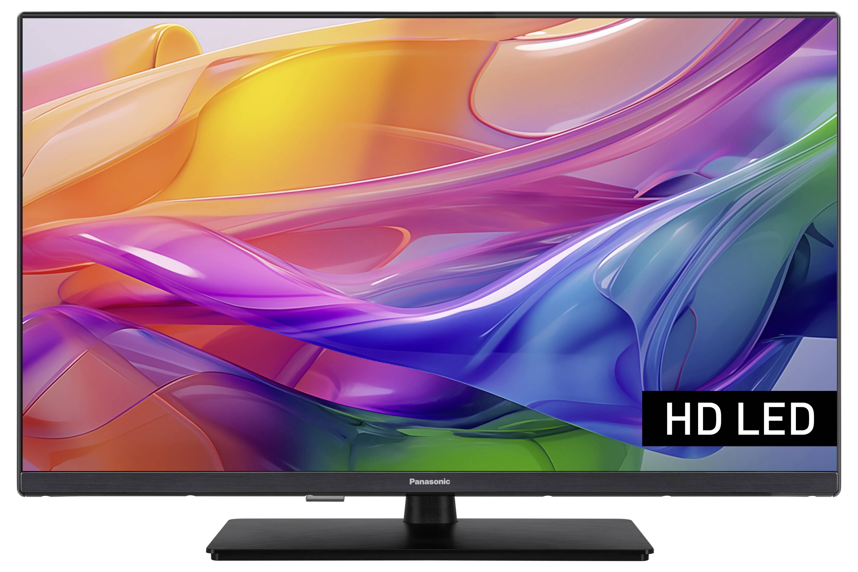 Un televisore HD LED Panasonic con display vivace e dai colori brillanti.