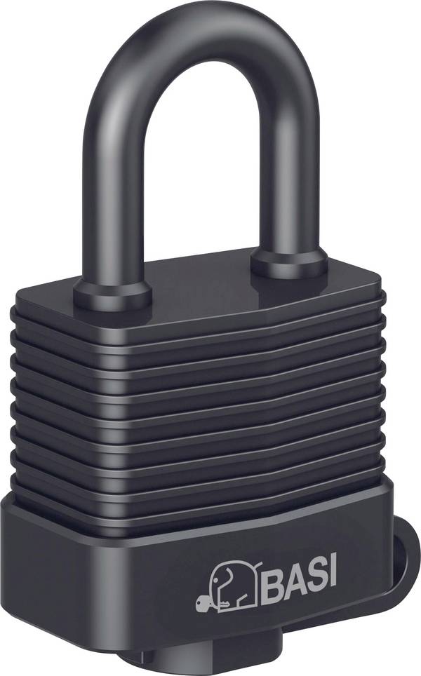 Basi 6150-5000 Lucchetto 59 mm Chiavi diverse   Nero Serratura a chiave