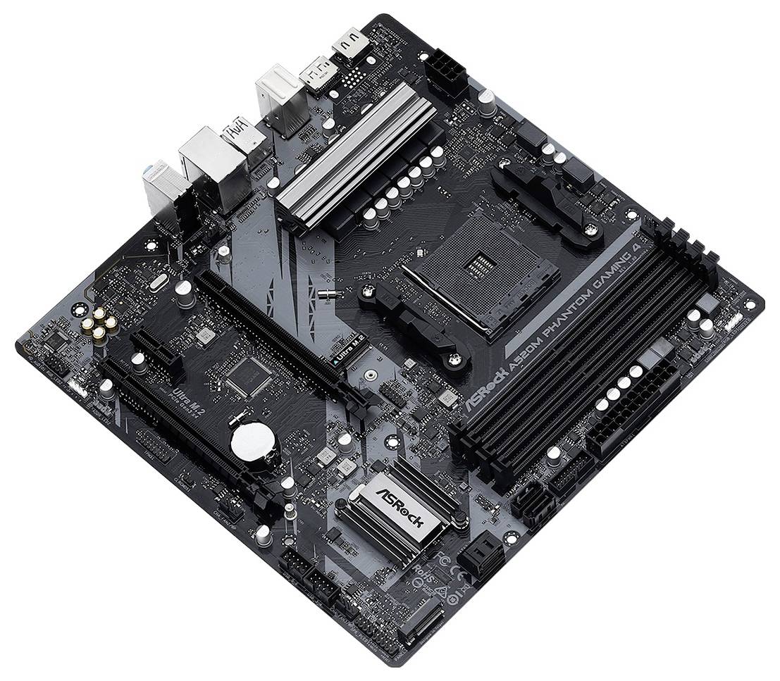 ASRock A520M Phantom Mainboard Attacco (PC) AMD AM4 Fattore di forma (dettagli) Micro-ATX Chipset della scheda madre AMD-2