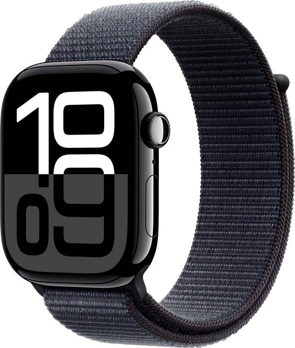 Apple Watch Series 10 GPS + Cellular 46 mm Cassa in alluminio Sport Loop Inchiostro