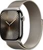 Apple Watch Series 10 GPS + Cellular 46 mm Alloggiamento in titanio Cinturino maglia milanese Naturale S/M