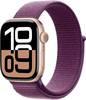 Apple Watch Series 10 GPS 42 mm Cassa in alluminio Sport Loop Prugna