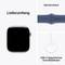 Contenuto della confezione: Un smartwatch con schermo nero, un cinturino sportivo blu e un cavo di ricarica magnetico USB-C.