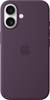 Apple Silicone Case MagSafe Custodia silicone Apple iPhone 16 Prugna Anti urti, Carica induttiva MYY43ZM/A