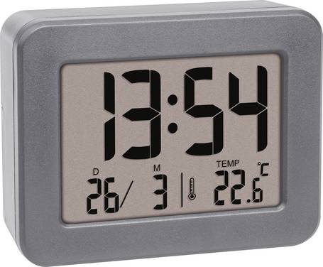 TFA Dostmann  60.2044.10  Quarzo  Sveglia  Grigio  Tempi di allarme 1