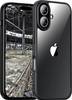 JT Berlin BackCase Pankow Hybrid Backcover per cellulare Apple iPhone 16 Nero, Trasparente Carica induttiva 11094