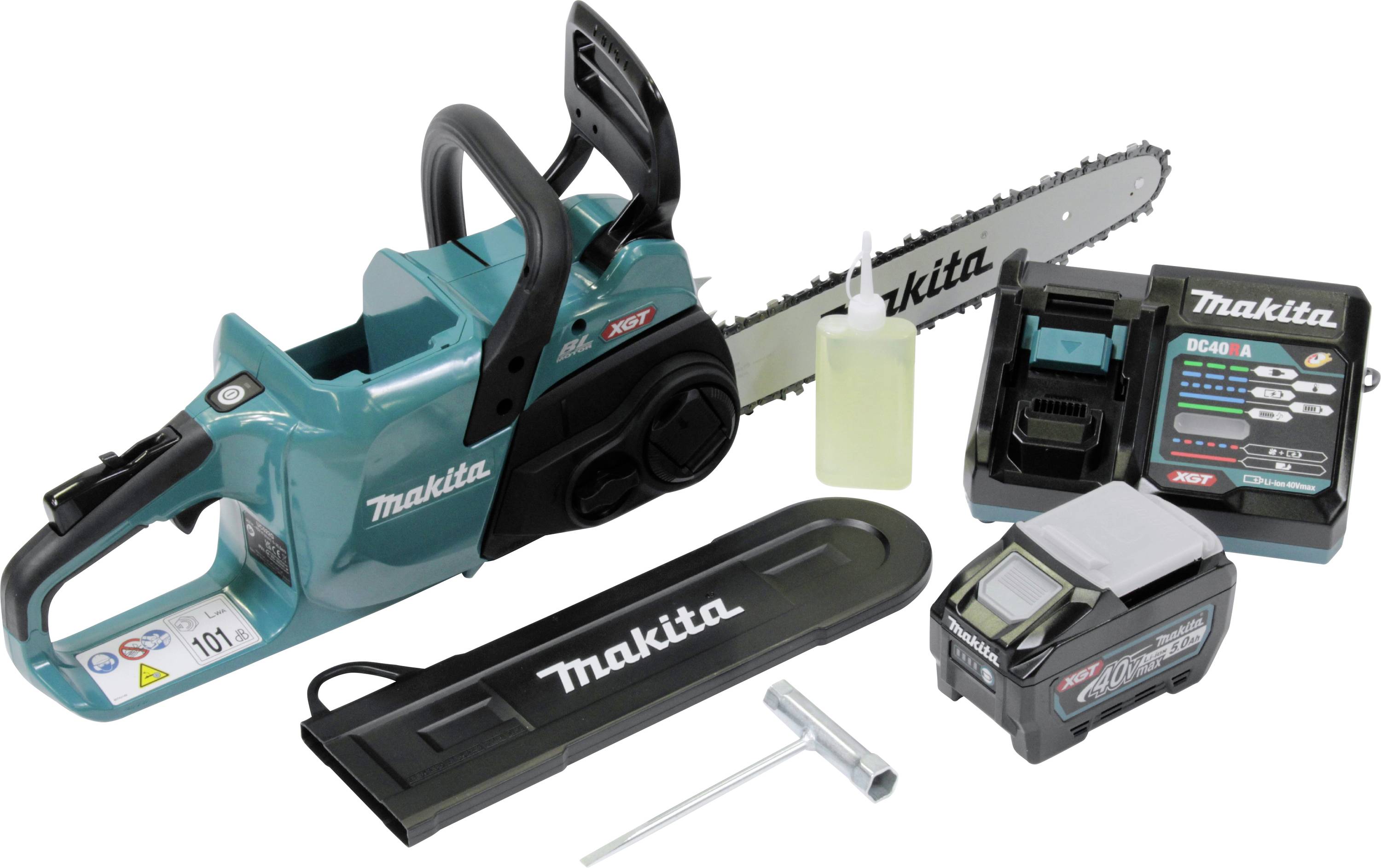 Makita UC022GT101 a batteria Sega a catena a batteria incl. batteria ricaricabile, incl. caricatore 1600 W 40 V Lunghezza della lama 350 mm
