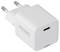 Caricabatterie USB bianco con due spinotti metallici rotondi e una porta USB-C, contrassegnato con 'VOLTCRAFT UC-12CW02'.
