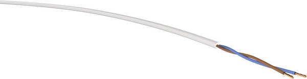 VER H03VV-F 2x0,75 ws Ri. 50 Cavo di alimentazione H03VV-F 2 x 0.75 mm² Bianco 50 m