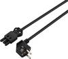 Sygonix SY-6676346 Cavo di collegamento Nero 2 m