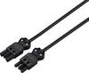 Sygonix SY-6676360 Cavo di prolunga Nero 2 m