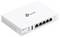 Un router TP-Link bianco con cinque porte Ethernet e spie luminose, etichettato 'TL-R605', progettato per essere utilizzato come router VPN Omada.