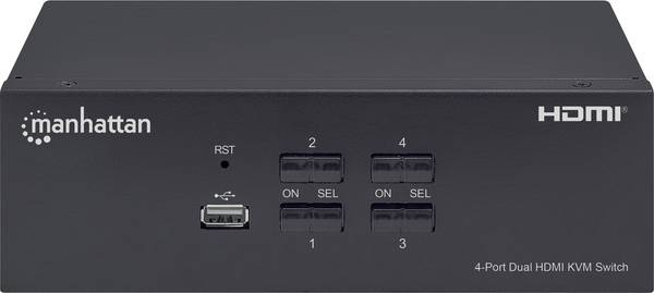 Manhattan 153539 switch per keyboard-video-mouse (kvm) Nero