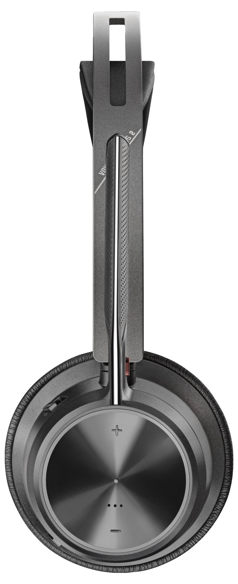 Cuffie over-ear nere dal design moderno e con archetto regolabile, ideali per ascoltare musica e fare telefonate.
