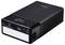 Un power bank nero portatile con display digitale, porta USB e diversi pulsanti di controllo, che mostra le informazioni di carica correnti.