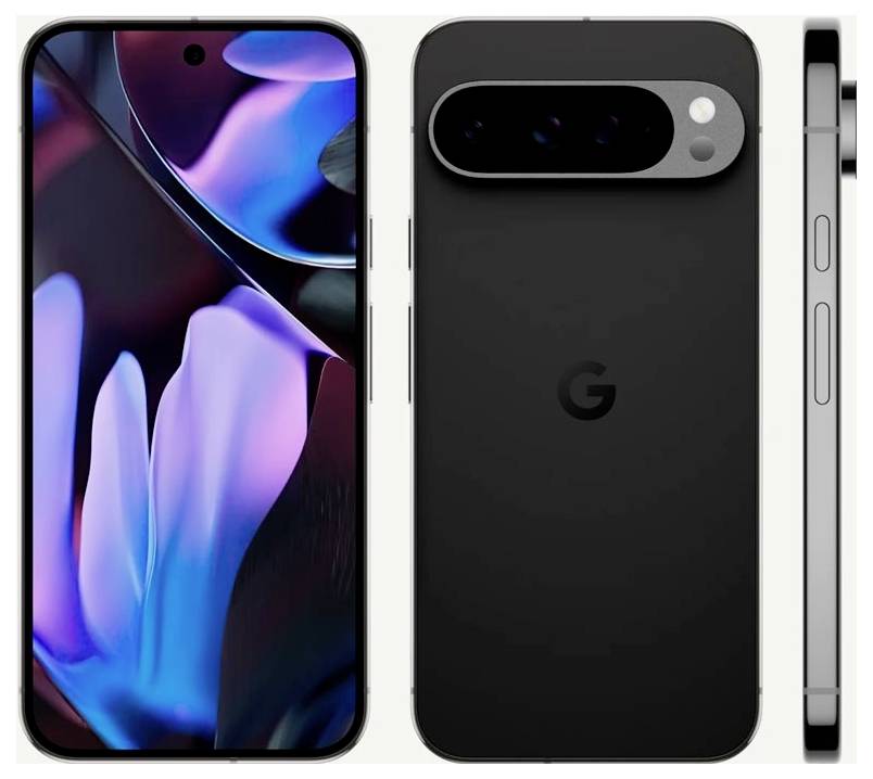 Un moderno smartphone con schermo dal design colorato sul davanti e fotocamera sul retro. La vista laterale mostra un profilo sottile.