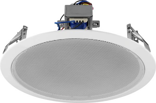 Monacor EDL-18 Altoparlante da soffitto PA 10 W 100 V Bianco 1 pz.