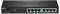 Un interruttore di rete nero del marchio TRENDnet con otto porte Ethernet sul lato anteriore. A sinistra sono presenti un interruttore di accensione/spegnimento e indicatori LED.