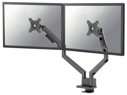 Neomounts DS70-250BL2  Supporto da tavolo per monitor 2 Display:  (s) 43,2 cm (17") - 81,3 cm (32") Nero Regolabile in altezza, Inclinabile, Girevole, Rotante