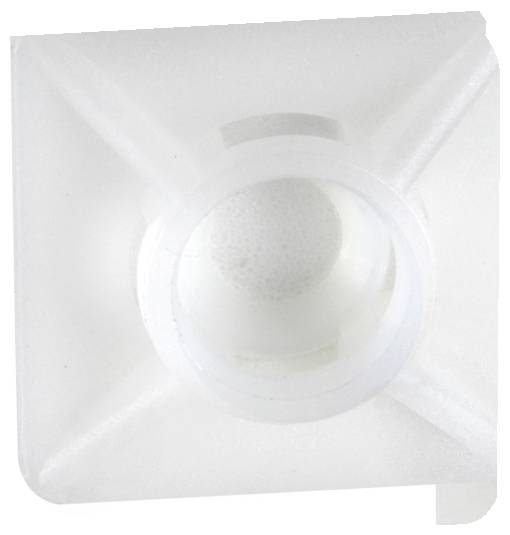 Base autoadesiva per fascette fermacavi max. 3,6 mm di larghezza VPE: 100 pezzi trasparenti Schneider Electric Contenuto-1