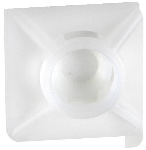 Base autoadesiva per fascette fermacavi max. 3,6 mm di larghezza VPE: 100 pezzi trasparenti Schneider Electric Contenuto-3