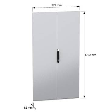 Schneider Electric NSYSFND18102D NSYSFND18102D Porta Doppio pettine (L x A) 1000 mm x 1800 mm Acciaio 1 pz.-5