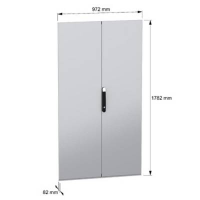 Schneider Electric NSYSFND18102D NSYSFND18102D Porta Doppio pettine (L x A) 1000 mm x 1800 mm Acciaio 1 pz.-5