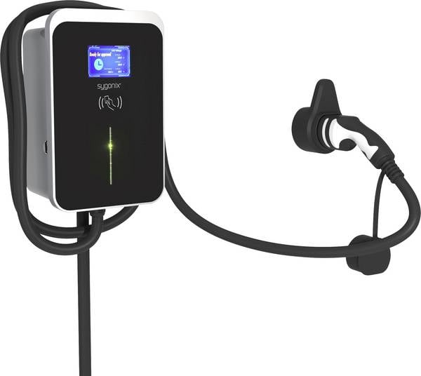 Sygonix  Scatola a parete; Tipo 2 Modo 3 32 A  22 kW App, WiFi, RFID