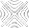 TRU COMPONENTS Griglia copriventola 1 pz. (L x A) 200 mm x 200 mm Acciaio