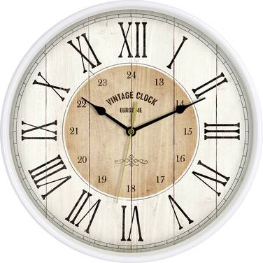 EUROTIME 81748-07 Quarzo Orologio da parete 30.5 cm Bianco