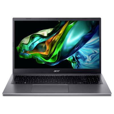Un laptop con uno sfondo schermo vivace e colorato. Il laptop è Acer e mostra una combinazione di colori luminosi.