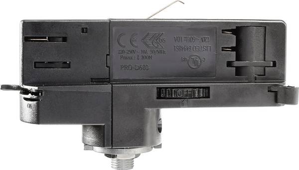 Deko Light 710540 D Line DALI Componente per sistema su binario ad alta tensione  Adattatore   Nero grafite (RAL 9011)