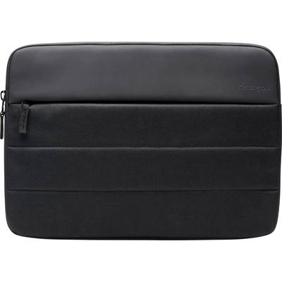 Borsa per laptop nera, rettangolare, con cerniera superiore e un'ulteriore tasca anteriore.