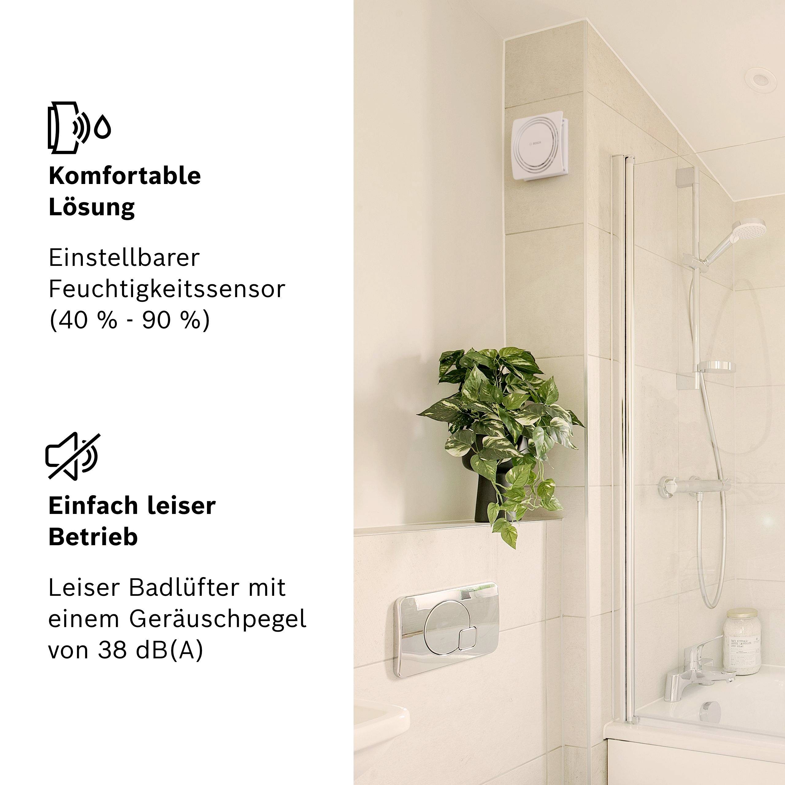 Bosch Home Comfort FAN 1900 W125 DH Aspiratore a parete 145 m³/h 120 mm-7