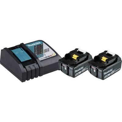 Makita DC18RC - Power Source Kit - Batterieladegerät + Batterie 2 x - Li-Ion - 4 Ah - 72 Wh - 1 x Batterien laden (19749-0