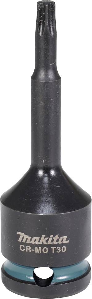 Un inserto per cacciavite nero con scritta 'Makita CR-MO T30', adatto per lavori che richiedono la specifica dimensione Torx T30.