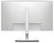 Un monitor visto da dietro con un supporto stabile. Lo schermo è leggermente inclinato e ha un design semplice e moderno.