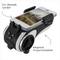 Supporto per smartphone con altoparlante Bluetooth da 5W integrato e funzione vivavoce, montato su un manubrio della bicicletta.