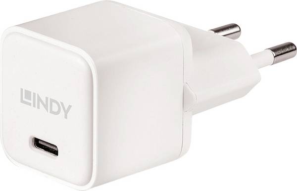 LINDY Lindy - Netzteil - 20 Watt - 3 A - PD (24 pin USB-C) Caricatore USB 20 W presa USB-C® (Power Delivery) PPS, Consegna di potenza 3.0 Multicolore Ambiente interno Protezione da sovracorrente, GaN, Caricatore rapido, USB Power Delivery (USB-PD)
