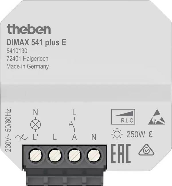 Theben 5410130 Dimmer da incasso Adatto per lampadina: Lampadina LED Bianco