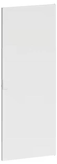 Una porta interna bianca dal design semplice, priva di decorazioni o maniglie visibili.