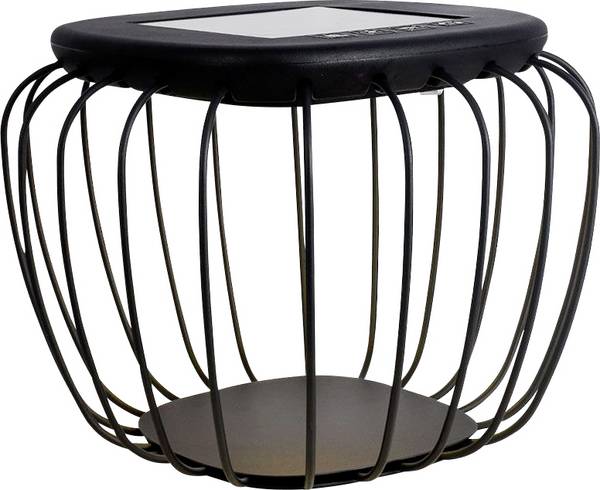 V-TAC Lampada LED Solare da Esterno Decorativa 1W Nera CCT 3000K+6000K IP44