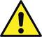 Cartello giallo di avvertimento con un punto esclamativo nero che indica attenzione o pericolo.