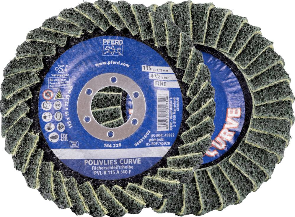 PFERD TOOLS 44694123 disco a lamelle Diametro 115 mm Dimensione dei grani=240 5 pz.
