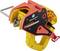 Un utensile elettrico di tensione rosso-giallo con impugnatura nera e la scritta 'Toolcraft', adatto per lavori di precisione.