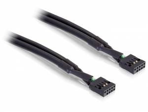 Cavo Alimentazione Delock 50 cm Nero-0