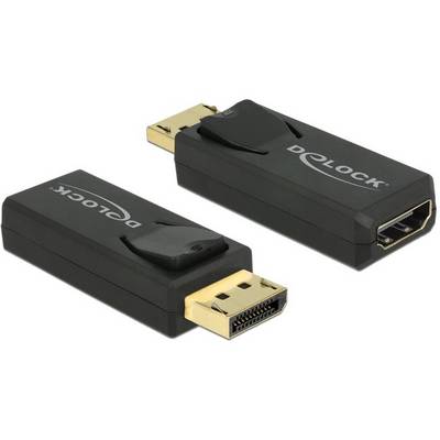 Due adattatori con porte DisplayPort e HDMI, utilizzati per collegare dispositivi DisplayPort a cavi HDMI.