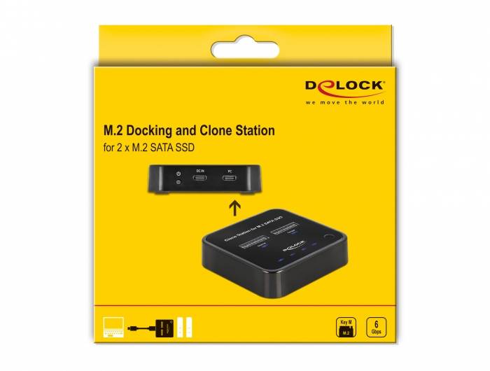 Delock 64178 USB-C® Docking Station per hard disk Con la funzione copia-6